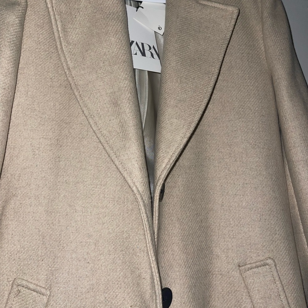 Brand new zara peacoat